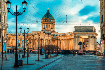 Kazan Temple - greatest architectural creation. Saint Petersburg.