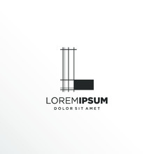 Letter L Logo Design With Architecture Element