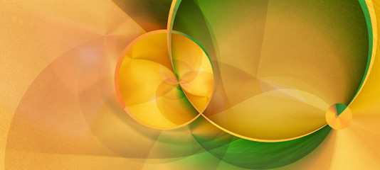 Wall Mural - abstract fresh modern background geometry lines waves gradients green color. Flat lay, creative design.
