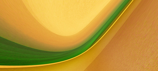 Wall Mural - abstract fresh modern background geometry lines waves gradients green color. Flat lay, creative design.