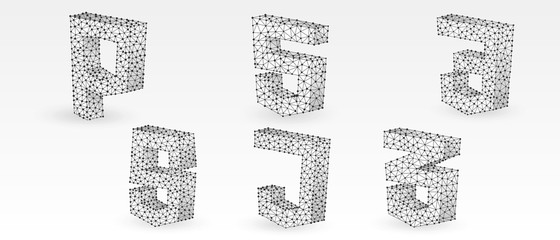 Wall Mural - programming symbols set. hypertext markup, personal home page, cascading style sheets, javascript sy