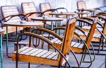 Wall Mural - old chairs