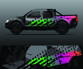 truck decal graphic wrap vector, abstract background