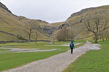 The Hiker's Path To Gordale Scar, Malham, Yorkshire Dales