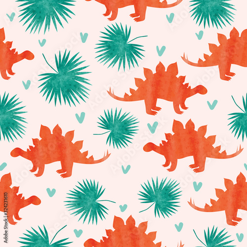 Seamless watercolor pattern...
