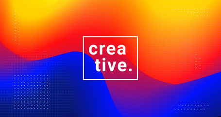Poster - Abstract colorful gradiet background illustration. Vector fluid backdrop.