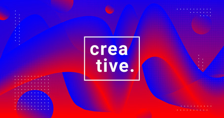 Poster - Abstract wavy fluid background vector design. Liquid gradient backdrop. Futuristic wallpaper.