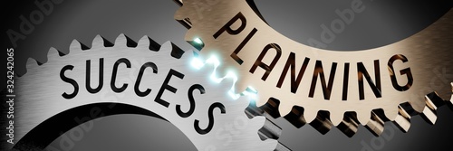 Fotografía Success planning - gears concept - 3D illustration