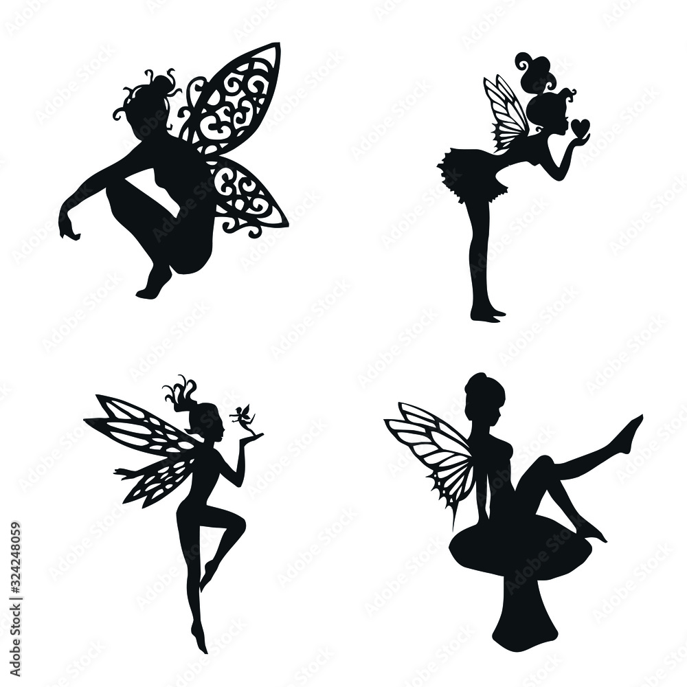 Fairies vector Illustration Stock Vector | Adobe Stock