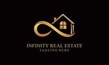 Infinity Real Estate Logo Vector Design Illustration