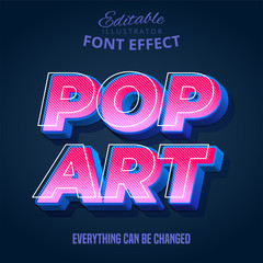 Pop Art text, editable text effect