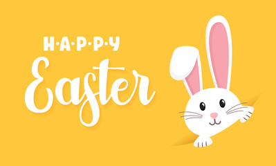 Easter rabbit, easter Bunny. Vector illustration.