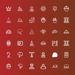 Editable 36 engineer icons for web and mobile