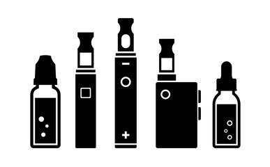 Wall Mural - Vape devices vector icon