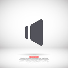 Speaker vector icon , lorem ipsum Flat design