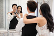 © Blue Jean Images - Loving young Chinese couple in bathroom