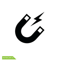 Magnet Icon Vector Logo Design Illustration