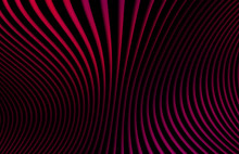 Dynamic Red Curved Lines With Ripples And Psychodelic Waves - Optical Illusion Stripes Wallpaper With Dark Background