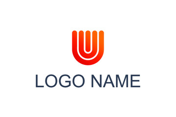 Poster - logo letter U vector logo icon