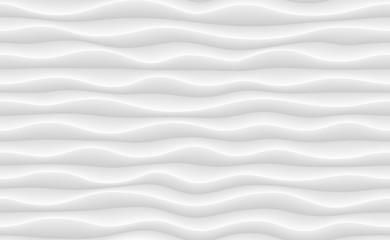 Wall Mural - white paper seamless background. vecor wavy pattern