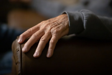 Wall Mural - Hand of a Senior Man