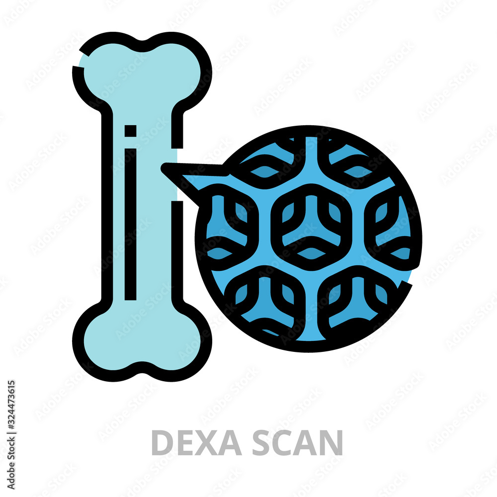 DEXA icon Stock Vector | Adobe Stock