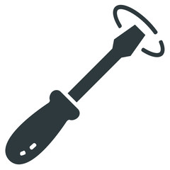 Poster - Screwdriver icon on white background