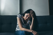 © panitan - panic attacks alone young woman sad fear stressful depressed emotion.crying begging help.stop abusing domestic violence,person with health anxiety,people bad frustrated exhausted feeling down