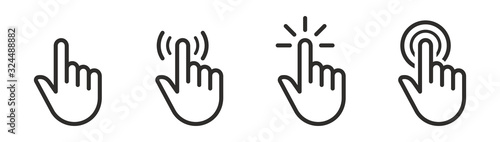 Fotografía Pointer cursor сomputer mouse icon
