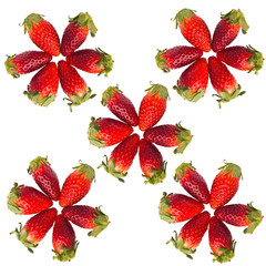 Wall Mural - strawberry or strawberry with concept on background new.