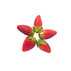 Wall Mural - strawberry or strawberry with concept on background new.