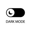 Dark mode button icon simple design
