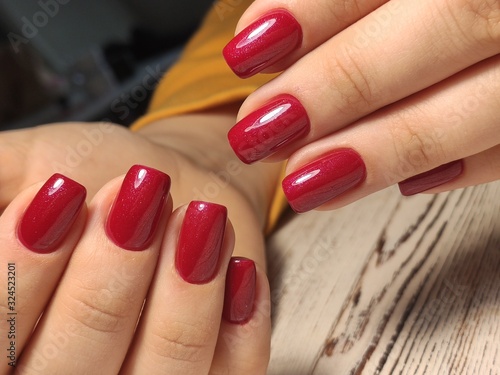 Youth manicure design best nails, gel varnish Lerretsbilde