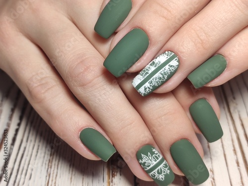 Fotografering Youth manicure design best nails, gel varnish