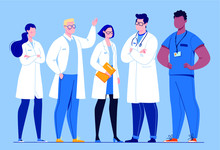 Illustration Of Doctors And Nurse