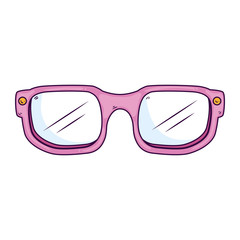 Wall Mural - cute eyeglasses vision optical icon vector illustration design