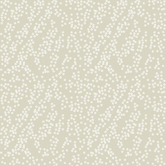 Poster - abstract dots on beige background seamless vector pattern