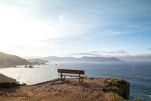 Inviting Bench On A Cliff