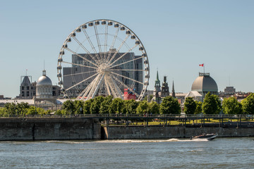 Wall Mural - Old port of Montreal. Viewpoint of the city of Montreal in Canada. photo of Montreal. City of Montreal.