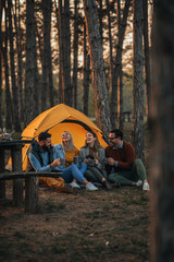 chilling at camp