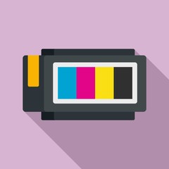 Cartridge accessory icon. Flat illustration of cartridge accessory vector icon for web design