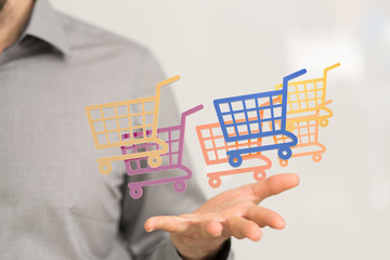 shopping online digital concept in hand