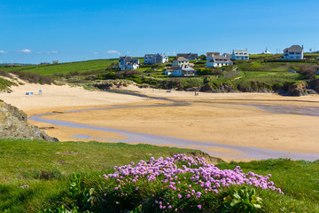 Wall Mural - Treyarnon Beach Cornwall England