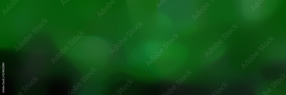 soft blurred landscape format background texture with green, very dark green and forest green colors space for text or image - obrazy, fototapety, plakaty 