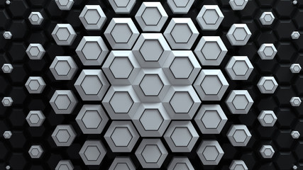 Wall Mural - abstract bright creative background. modern clean minimalistic design. hexagonal geometric structure