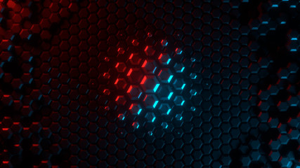 Wall Mural - abstract bright creative background. modern clean minimalistic design. hexagonal geometric structure