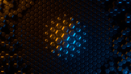 Wall Mural - abstract bright creative background. modern clean minimalistic design. hexagonal geometric structure