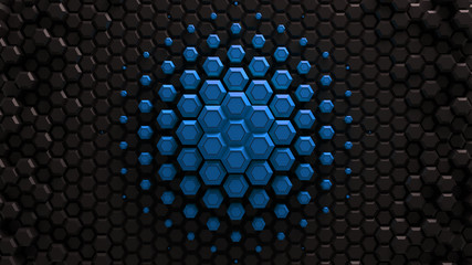 Wall Mural - abstract bright creative background. modern clean minimalistic design. hexagonal geometric structure