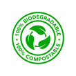 Biodegradable and compostable icon product