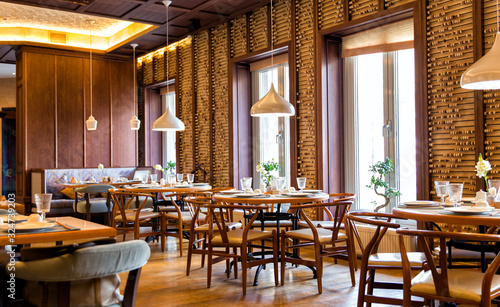 Interior of the Chinese restaurant Stock Photo | Adobe Stock